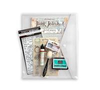 Stamperia - Art Journaling Selection with Junk Journal, Stamp, Ink Pad, Stencil and Tools Including Tutorial by Vicky Papaioannou. Perfect Set for Card Making, Journalling and Crafts (Secret Diary)