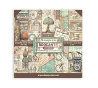 Stamperia SBBL150 Lot de 10 Feuilles de Papier pour Scrapbooking 30,5 x 30,5 cm-Brocante Antiques, 0, 30,5x30,5cm