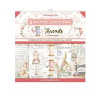 STAMPERIA INTERNATIONAL, KFT Stamperia-Bloc de Scrapbooking-Fils romantiques, Multicolore, 12 x 12 inches