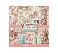 Stamperia Bloc de Scrapbooking-Passion, Tons Pastel, 12 x 12 inches