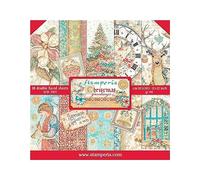 Stamperia Bloc-notes pour scrapbooking - Noël - Multicolore - 30,5 x 30,5 cm