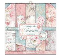 Stamperia Bloc Papier Scrap double Face 10 feuilles 30,5x30,5 (12"x12") - Rêve multicolore, SBBL27