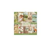 Stamperia Bloc Papier Scrap Double Face 10 Feuilles, 5 (12"x12") -Forest, Multicolore, 30,5x30,5cm