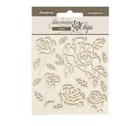 Stamperia Shabby Rose Copeaux décoratifs, Multicolore, 14 x 14 x 0,1 cm