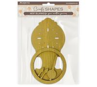 Stamperia - Crafty Shapes for Scrapbooks, Albums, Cards, Bullet Journals and More, Decorate with Papers and Paint, Perfect for Hobbies, Crafts, and Gifting (Gardens of Time, Pendulum Clock)