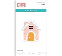 Stamperia - Cutting Dies for Scrapbooks, Albums, Cards, and More, Create Decorations with Natural Elements, Perfect for Crafts and Gifting (Candy Christmas) (Gingerbread House)