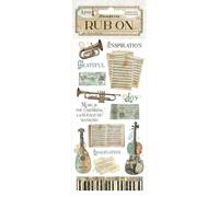 Stamperia DFLRB124 Rub-on, Assorted, taille unique