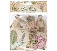Stamperia - Die Cuts (Flowers and Poems) (Assorted) | For Scrapbooks, Albums, Cards, Bullet Journals and More, Laser Cut Cardboard Shapes, Easy to Glue