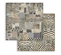 Stamperia Double-Sided Cardstock 12"X12"-Zebra, Savana
