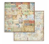 Stamperia - Feuille de scrapbooking pour scrapbooking, albums, cartes, bullet journaux et plus, sans acide, double face, parfaite pour les loisirs, les travaux manuels et les cadeaux (type de voyage,