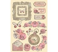 Stamperia Forme en bois coloré A5, multicolore, 14,8 x 21 x 0,8 cm