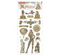 Stamperia - Formes adhésives - Sir Vagabond - Aviateur