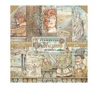 Stamperia International - Bloc de scrapbooking - Sir Vagabond - Aviator SBBXS18, blanc, OSFA