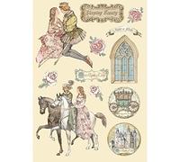 Stamperia International Coloured Frame-Sleeping Beauty Cadre coloré-La Belle au Bois Dormant, Coloris Assortis, A5