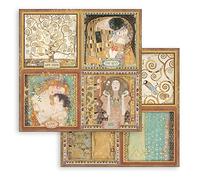STAMPERIA INTERNATIONAL, KFT Album de Scrapbooking Double Face-Klimt 4 Cartes, Various, 30,5x30,5 cm