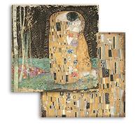 STAMPERIA INTERNATIONAL, KFT Album de Scrapbooking Double Face-Klimt The Kiss, Various, 30,5x30,5 cm
