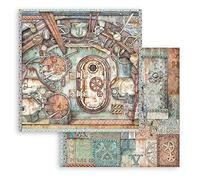 STAMPERIA INTERNATIONAL, KFT Feuille de scrapbooking double face Lady Vagabond Lifestyle Porte de navire, Divers, 30,5 x 30,5 cm