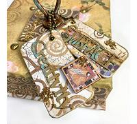 STAMPERIA INTERNATIONAL, KFT Jetons décoratifs cm 14 x 14-Klimt Quotes, Various, 14x14 cm