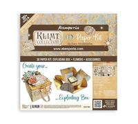 STAMPERIA INTERNATIONAL, KFT Kit de Papier 3D-Klimt, Various, 10 x 15 cm