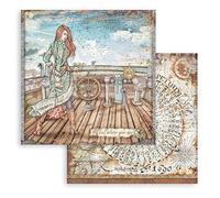 STAMPERIA INTERNATIONAL, KFT Scrapbooking Double Face Sheet-Lady Vagabond Lifestyle Rudder, Various, 30,5x30,5 cm