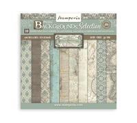 Stamperia SBBL147 Bloc Scrapbooking 10 Feuilles 30.5x30.5 (12x12) Maxi Fond Sélection Voyages Fantastiques, Papier, Multicolore, 12 x 12 inch