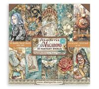 Stamperia International KFT Stamperia Bloc de Scrapbooking 10 Feuilles (30,5 x 30,5 cm) Sir Vagabond Fantasy World, Multicolore, 12 x 12 in
