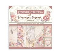 Stamperia SBBS96 Mini Bloc de Scrapbooking 10 20,3 x 20,3 cm (8 x 8) Romance Forever, Papier, Multicolore, 8 x 8 inch