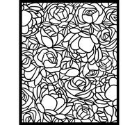 Stamperia International KFT Stamperia Pochoir épais Romance Forever Rose Crème A5 20 x 25 cm