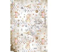 STAMPERIA INTERNATIONAL, KFT Stamperia-Rice Papier de riz Motif fils romantiques Multicolore A4