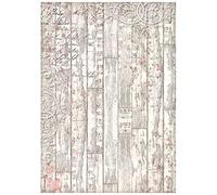 Stamperia International Papier de Riz-Sweet Winter-Motif Bois, Multicolore, A4