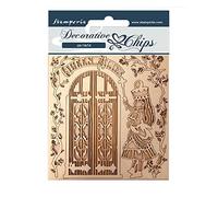 Stamperia International Queen Chips décoratifs - Reine Alice, Coloris Assortis, 9,5 x 9,5 cm