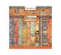 Stamperia International Stamperia Bloc de scrapbooking Maxi fond de sélection Savane Papier Multicolore 30,5 x 30,5 cm