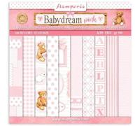 Stamperia International Stamperia Bloc de scrapbooking Motif bébé Rose Multicolore 30,5 x 30,5 cm
