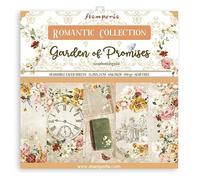 Stamperia International Stamperia Bloc de scrapbooking Motif jardin des promesses Blanc
