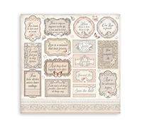 Stamperia International Stamperia Bloc de scrapbooking You and Me Blanc