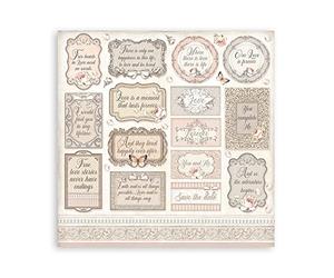 Stamperia International Stamperia Bloc de scrapbooking You and Me Blanc