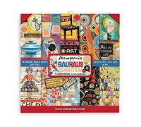 Stamperia International Stamperia-Mini Bloc de Scrapbooking-Bauhaus, Multicolore, 8 x 8 inches