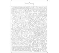 Stamperia International Stamperia-Moule Souple-Texture amazonienne, Silicone, Blanc, A5