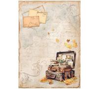 STAMPERIA International Valise en papier de riz Motif Golden Harmony Multicolore A4