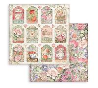 STAMPERIA INTL, KFT (3PL) Feuille de Scrapbooking Double Face-CASA Granada Tags, Blanc, c1