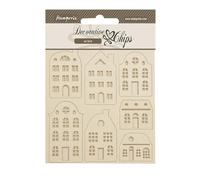 Stamperia - Jetons décoratifs pour scrapbooking, albums, fabrication de cartes, bullet journaux, etc. Formes découpées au laser, faciles à coller, parfaites pour les loisirs, les travaux manuels et