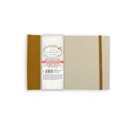 Stamperia Journal multimédia mixte avec 36 pages de couleur aquarelle unies, pressées à chaud et sans acide, reliure plate, couverture rigide personnalisable, avec fermeture élastique et marqueur