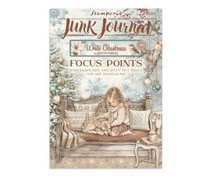 Stamperia - Junk Journal Stickers, Die-Cuts and Backgrounds for Scrapbooks, Albums, Card Making and More, Perfect for Hobbies and Crafts (White Christmas) (Focus Points) (A5)