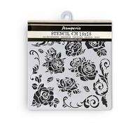 Stamperia KSTDQ104 Pochoirs Motif Rose, Multicolore, 18 x 18 x 0,2 cm