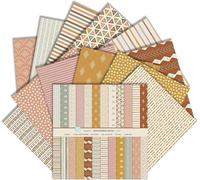 Stamperia Lot de 24 feuilles de papier décoratif avec motif bohème - Papier de bricolage double face pour la fabrication de cartes DIY, albums, bullet journaux, 30,5 x 30,5 cm