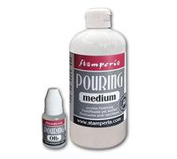 Stamperia Medium transparent à l'eau pour fluidifier les couleurs acryliques afin d’obtenir des effets spéciaux, Pot de 500 ml KE45,