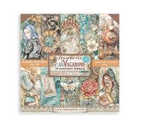 Stamperia Mini Bloc de Scrapbooking 10 20,3 x 20,3 cm Sir Vagabond Fantasy World, Multicolore, 8 x 8 in