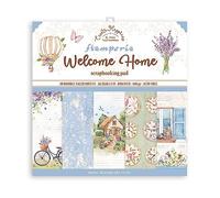 Stamperia Mini bloc de scrapbooking Create Happiness-Welcome Home, 0, 30,5 x 30,5 cm