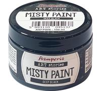 Stamperia Misty Paint 150ml peinture acrylique fournitures pour artistes peinture artisanale DIY Deep Black