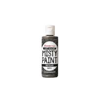 Stamperia - Misty Paint (60 ml) (Deep Black) | A vibrant, high-coverage paint formulated to blend when misted with water. Spray the surfice and watch the colors merge.